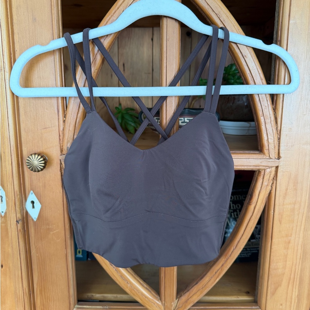 Espresso lululemon Like a cloud longline bra size 6 - Picture 6 of 6